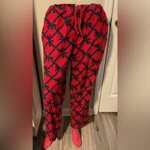 Talbots Red and Green Christmas Pajamas Pants